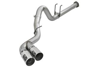 aFe - aFe Power 15-16 Ford F250/F350 6.7L Diesel Rebel XD 4in 409 SS DPF-Back Exhaust System - Pol Tips 49-43121-P - Image 1