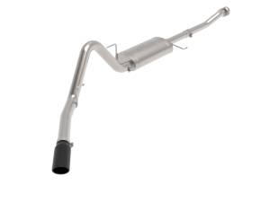 aFe - aFe Apollo GT 3in 409 SS Cat-Back Exhaust 2021 Ford F-150 V6 2.7L/3.5L (tt)/V8 5.0L w/ Black Tips 49-43125-B - Image 1