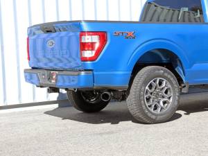 aFe - aFe Apollo GT 3in 409 SS Cat-Back Exhaust 2021 Ford F-150 V6 2.7L/3.5L (tt)/V8 5.0L w/ Black Tips 49-43125-B - Image 4