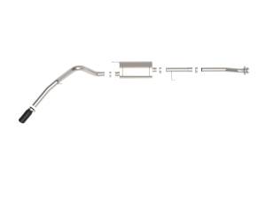 aFe - aFe Apollo GT 3in 409 SS Cat-Back Exhaust 2021 Ford F-150 V6 2.7L/3.5L (tt)/V8 5.0L w/ Black Tips 49-43125-B - Image 7