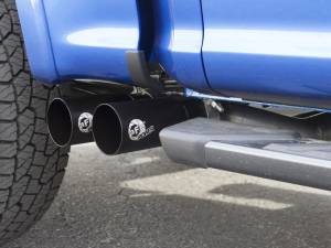aFe - aFe Rebel 3in 409 SS Cat-Back Exhaust 2021 Ford F-150 V6 2.7L/3.5L (tt)/V8 5.0L w/ Black Tips 49-43128-B - Image 4