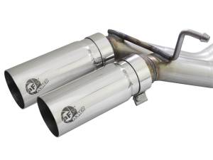 aFe - aFe Rebel 3in 409 SS Cat-Back Exhaust 2021 Ford F-150 V6 2.7L/3.5L (tt)/V8 5.0L w/ Polished Tips 49-43128-P - Image 2