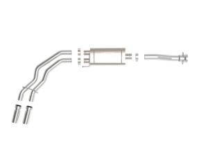 aFe - aFe Rebel 3in 409 SS Cat-Back Exhaust 2021 Ford F-150 V6 2.7L/3.5L (tt)/V8 5.0L w/ Polished Tips 49-43128-P - Image 5