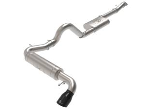 aFe - aFe Apollo GT 3in 409 SS Cat-Back Exhaust 2021 Ford Bronco L4-2.3L (t)/V6-2.7L (tt) w/ Black Tip 49-43136-B - Image 1