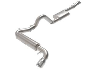 aFe - aFe Apollo GT 3in 409 SS Cat-Back Exhaust 2021 Ford Bronco L4-2.3L (t)/V6-2.7L (tt) w/ Polished Tips 49-43136-P - Image 1