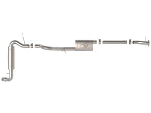 aFe - aFe Apollo GT 3in 409 SS Cat-Back Exhaust 2021 Ford Bronco L4-2.3L (t)/V6-2.7L (tt) w/ Polished Tips 49-43136-P - Image 5