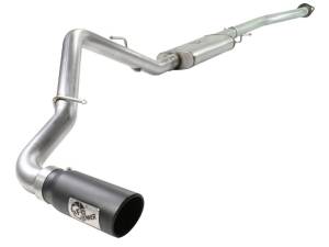aFe - aFe MACHForce XP Exhaust SS-409 Cat-Back w/ 304SS Black Tip 04-07 GM Trucks 1500 V6/V8 49-44013-B - Image 1