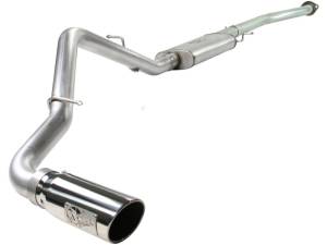 aFe - aFe MACHForce XP Exhaust SS-409 Cat-Back w/ 304SS Polished Tip 04-07 GM Trucks 1500 V6/V8 49-44013-P - Image 1