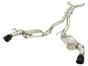 aFe - aFe MACHForce XP Exhaust 3in Stainless Stee CB/10-13 Chevy Camaro V8-6.2L (td) (gloss blk tip) 49-44039-B - Image 2