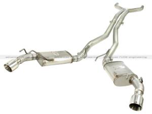 aFe - aFe MACHForce XP Exhaust 3in Stainless Stee CB/10-13 Chevy Camaro V8-6.2L (td) (pol tip) 49-44039-P - Image 1