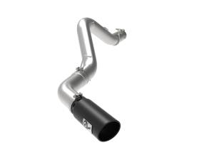 aFe - aFe Large Bore-HD 5 IN 409 SS DPF-Back Exhaust System w/Black Tip 20-21 GM Truck V8-6.6L 49-44125-B - Image 1