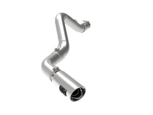 aFe - aFe Large Bore-HD 5 IN 409 SS DPF-Back Exhaust System w/Polished Tip 20-23 GM Truck V8-6.6L 49-44125-P - Image 1