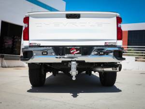 aFe - aFe Large Bore-HD 5 IN 409 SS DPF-Back Exhaust System w/Polished Tip 20-23 GM Truck V8-6.6L 49-44125-P - Image 3