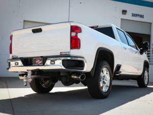 aFe - aFe Large Bore-HD 4in 409SS DPF-Back Exhaust System w/Polished Tips 20 GM Diesel Trucks V8-6.6L 49-44126-P - Image 2
