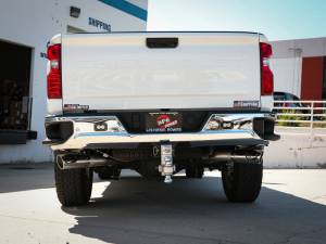 aFe - aFe Large Bore-HD 4in 409SS DPF-Back Exhaust System w/Polished Tips 20 GM Diesel Trucks V8-6.6L 49-44126-P - Image 3