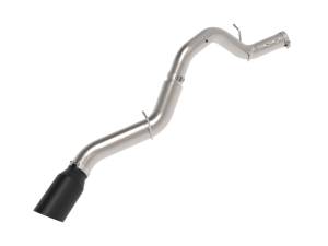aFe - aFe Large Bore-HD 5in 409SS DPF-Back Exhaust System w/Blk Tip 24-25 GM Diesel Trucks V8-6.6L(td) L5P 49-44147-B - Image 1