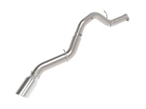 aFe - aFe Large Bore-HD 5in 409SS DPF-Back Exhaust System w/Pol Tip 24-25 GM Diesel Trucks V8-6.6L(td) L5P 49-44147-P - Image 1