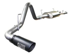 aFe - aFe MACHForce XP Exhausts Cat-Back SS-409 EXH CB Toyota Tundra 07-09 V8-4.7L (blk tip) 49-46009-B - Image 1