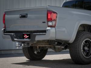aFe - aFe 16-22 Toyota Tacoma Apollo GT Series 2.5in. - 3in. 409 SS Cat-Back Exhaust w/ Polished Tip 49-46063-P - Image 2