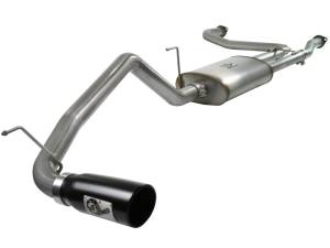 aFe - aFe MACHForce XP Exhaust Cat-Back 2.5/3in SS-409 w/ Black Tip 04-12 Nissan Titan V8 5.6L 49-46102-B - Image 1