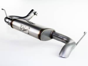 aFe - aFe MACHForce XP 07-17 Jeep Wrangler V6-3.6/3.8L 409 SS 2.5in Axle-Back Exhaust 49-46219 - Image 3