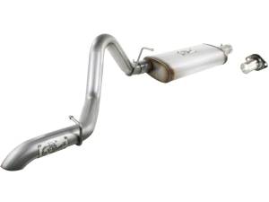 aFe - aFe MACHForce XP Exhausts Cat-Back SS-409 EXH Jeep Wrangler TJ 97-06 I6-4.0L HT - 2.5 In. 49-46223 - Image 1