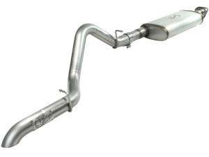 aFe MACHForce XP Exhaust Cat-Back SS-409 04-06 Jeep Wrangler TJ Unl L6 4.0L 2.5in Off-Road No Tip 49-46229