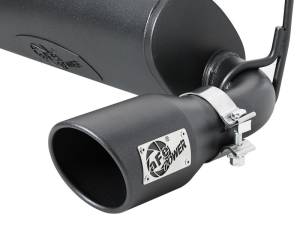 aFe - aFe Rebel Series 409 Stainless Steel Cat-Back Exhaust 18-21 Jeep Wrangler JL 2.0L (t) - Black Tip 49-48096-B - Image 2
