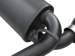 aFe - aFe Rebel Series 409 Stainless Steel Cat-Back Exhaust 18-21 Jeep Wrangler JL 2.0L (t) - Black Tip 49-48096-B - Image 3