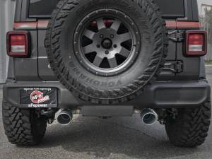 aFe - aFe Rebel Series 409 Stainless Steel Cat-Back Exhaust 18-21 Jeep Wrangler JL 2.0L (t) - Black Tip 49-48096-B - Image 4