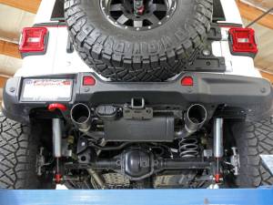 aFe - aFe Rebel Series 409 Stainless Steel Cat-Back Exhaust 18-21 Jeep Wrangler JL 2.0L (t) - Black Tip 49-48096-B - Image 7