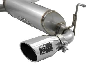 aFe - aFe Rebel Series 409 Stainless Steel Cat-Back Exhaust 18-21 Jeep Wrangler JL 2.0L (t) - Polished Tip 49-48096-P - Image 2