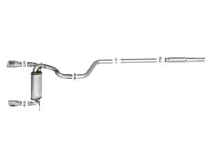 aFe - aFe Rebel Series 409 Stainless Steel Cat-Back Exhaust 18-21 Jeep Wrangler JL 2.0L (t) - Polished Tip 49-48096-P - Image 7