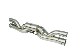 aFe - aFe Power MACHForce XP 304 Stainless Secondary Muffler Delete Pipe 14-19 Porsche 911 GT3 3.8L/4.0L 49C36434 - Image 5