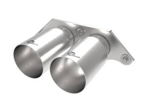 aFe Power Mach Force Xp 4in 304 SS Bolt-On Exhaust Tips Brushed 14-19 Porsche 911 GT3 3.8L/4.0L 49C36435-H