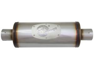 aFe - aFe MACH Force-Xp 409 SS Muffler 2-1/2in Center/Center 14in L X 6in Dia - Round Body 49M00007 - Image 4