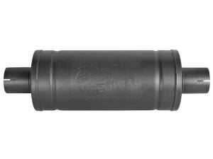 aFe - aFe MACH Force-Xp 409 SS Muffler w/ Black finish 2-1/2in Inlet & Outlet 14in x 16in Diameter 49M00007-B - Image 2