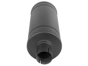 aFe - aFe MACH Force-Xp 409 SS Muffler w/ Black finish 2-1/2in Inlet & Outlet 14in x 16in Diameter 49M00007-B - Image 3