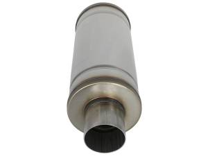 aFe - aFe MACH Force-Xp 409 SS Muffler 3in Center/Center 14in L x 6in Dia - Round Body 49M00012 - Image 3
