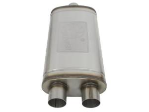 aFe - aFe MACHForce XP SS Muffler 3in Center Inlet / 3in Offset Outlet 22in L x 11in W x 6in H Body 49M00015 - Image 4