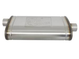 aFe - aFe MACHForce XP SS Muffler 3in Center Inlet / 3in Offset Outlet 22in L x 11n W x 6in H Body 49M00016 - Image 3