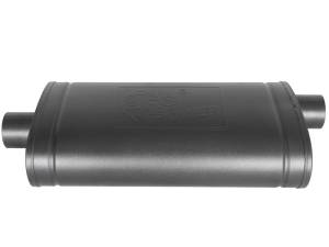 aFe - aFe MACH Force-Xp 409 SS Muffler w/ Black Finish 3in Center/Offset 22in L x 11in x 5in - Oval Body 49M00016-B - Image 2