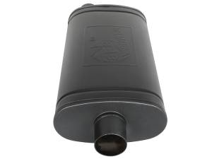 aFe - aFe MACH Force-Xp 409 SS Muffler w/ Black Finish 3in Center/Offset 22in L x 11in x 5in - Oval Body 49M00016-B - Image 3