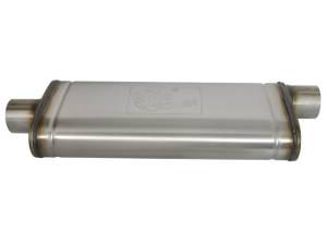 aFe - aFe MACHForce XP SS Muffler 3in Center Inlet / 3in Offset Outlet 22in L x 9in W x4in H Body 49M00017 - Image 3