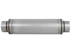 aFe - aFe ATLAS Aluminized Steel Muffler 5in Center/Center 24in L x 7in Diameter - Round Body 49M00023 - Image 2