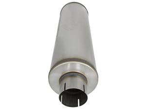 aFe - aFe MACH Force-Xp 409 SS Muffler 3-1/2in ID Center/Center x 7in Dia x 24in L - Round Body 49M00024 - Image 4