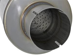 aFe - aFe MACH Force-Xp 409 SS Muffler 3-1/2in ID Center/Center x 7in Dia x 24in L - Round Body 49M00024 - Image 5