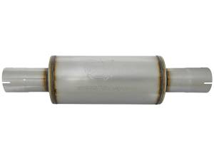 aFe - aFe ATLAS Muffler 3-1/2 IN ID Center/Center x 7 IN Dia. X 16 IN L - Round Body 49M00025 - Image 3