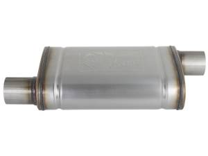aFe - aFe MACH Force-Xp 409 SS Muffler 2.5in Offset Inlet/2.5in Offset Outlet 14in L x 9in W x 4in H Body 49M00028 - Image 3