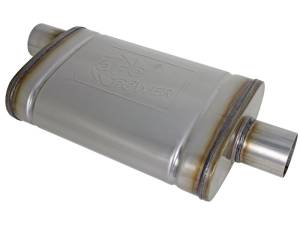 aFe - aFe MACH Force-Xp Muffler 2-1/2 IN ID Offset/Center x 9 IN W x 4 IN H x 14 IN L - Oval Body 49M00029 - Image 1